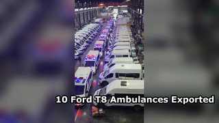 10 units of Ford T8 Ambulance car export to Myanmar
