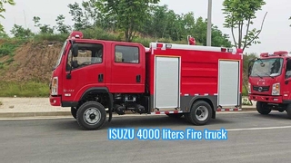 4000 liters Water Fire Truck